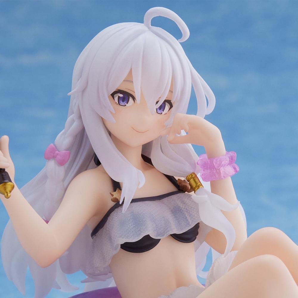 Anime Figure Elaina Action Figures Sitting Posture Swimsuit Version Elaina Figurine PVC Model Toys Collections Statue Gifts 10cm