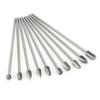 10pcs Carbide Rotary Burr Set 3mm Shank Multifunction Grinding Burr Files for Aviation Automobile Ship