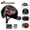 Uchoose Baseballová čepice Helma Motocykl Vintage Retro Helmy Summer Open Face Scooter Cruiser Chopper Gangster DS Muži Ženy Kid