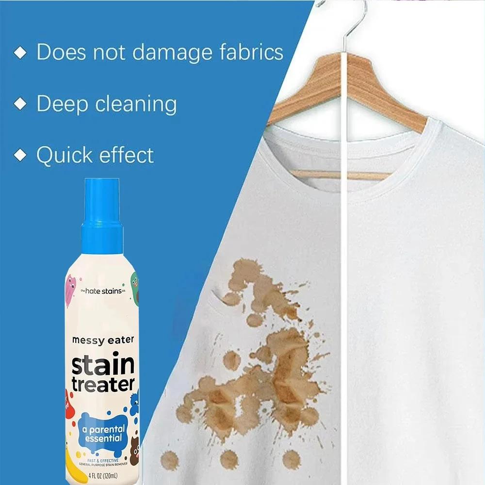 Portable Stain Remover Spray Treater Set For Laundry Fabric Oil Remover Effective Laundry Spray For Food Pet Candle Stains
