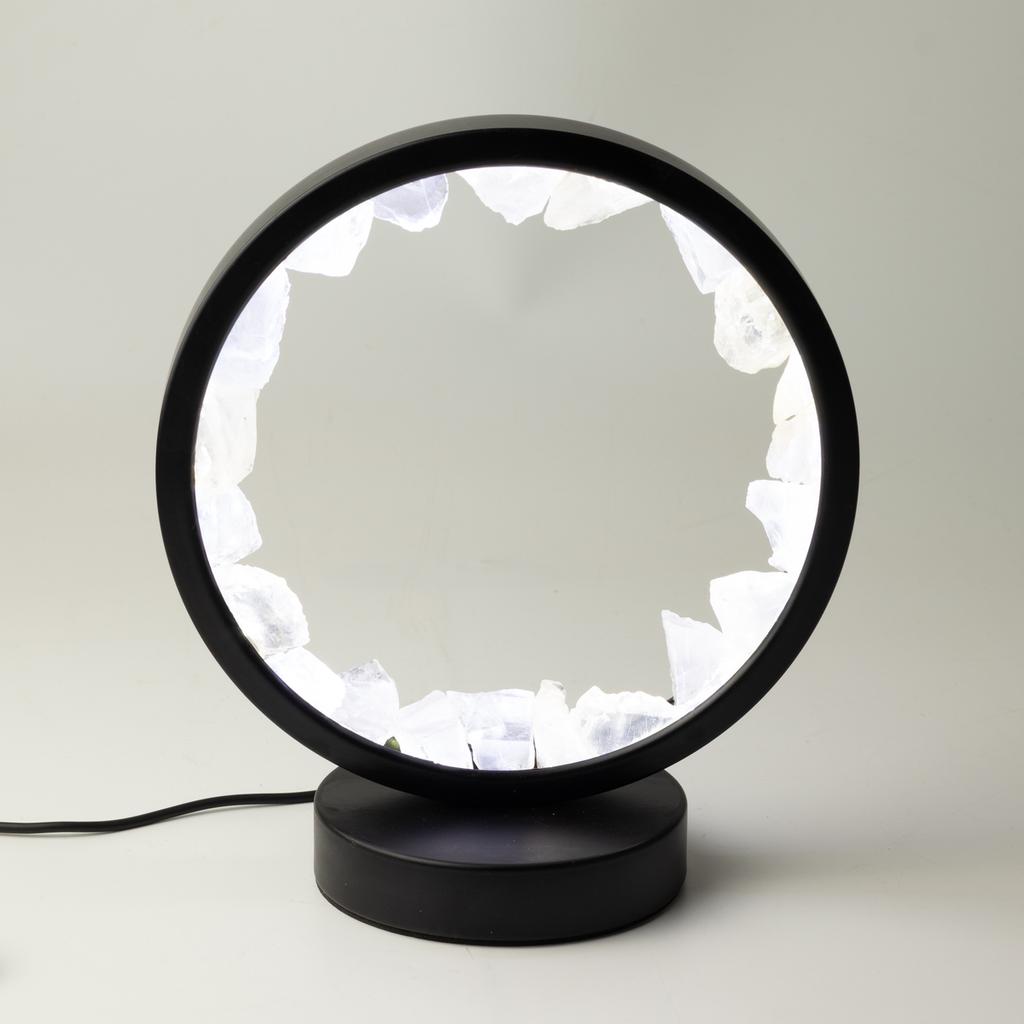 Edelstein-Heiligenschein-Lampe - Zen-Geist - Klarer Quarz