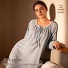 Rochie Pijama din Dantelă pentru Femei Primăvara 2026 - Stil Prințesă Dulce Japoneză, Mânecă Lungă, Material Ușor pentru Interior și Exterior