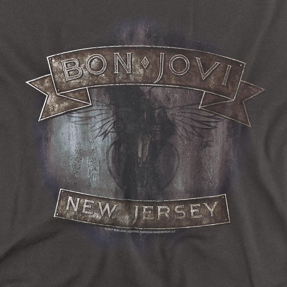 Bon Jovi Unisex Adult New Jersey T-Shirt