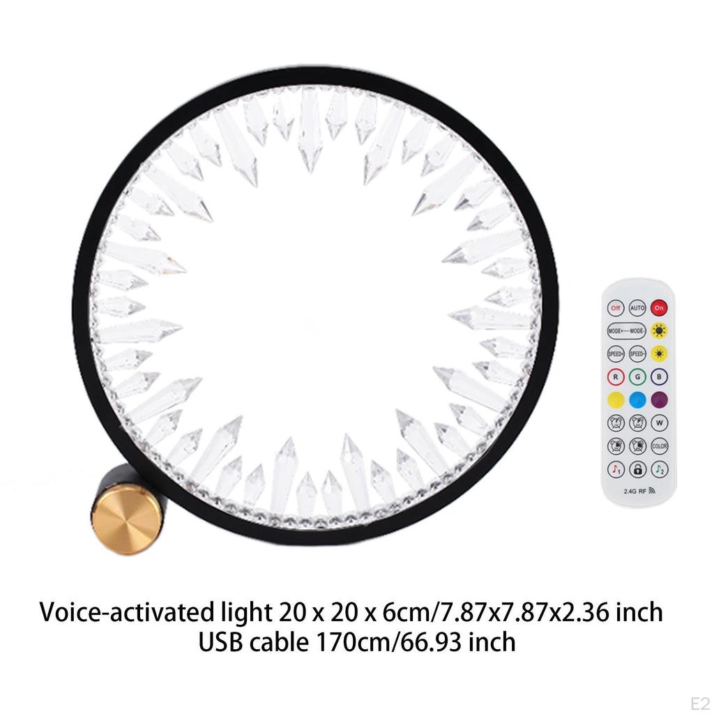 Bedroom Table Lamp Minimalist Christmas Gifts USB Powered Desk Rings Light for Holiday