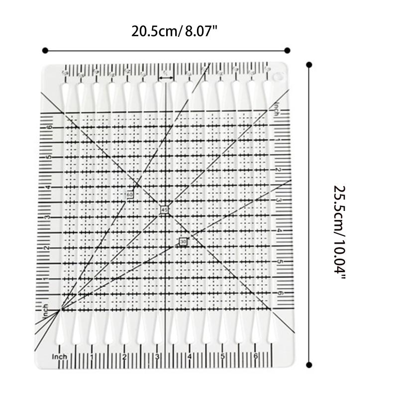 Patchwork Sewing Ruler Patchwork Cutting Templates Measuring Ruler for Clothing Sewing Project