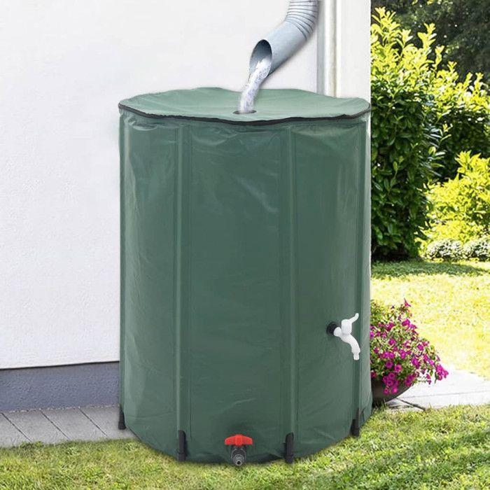 VidaXL Réservoir d'eau de pluie pliable 500 L