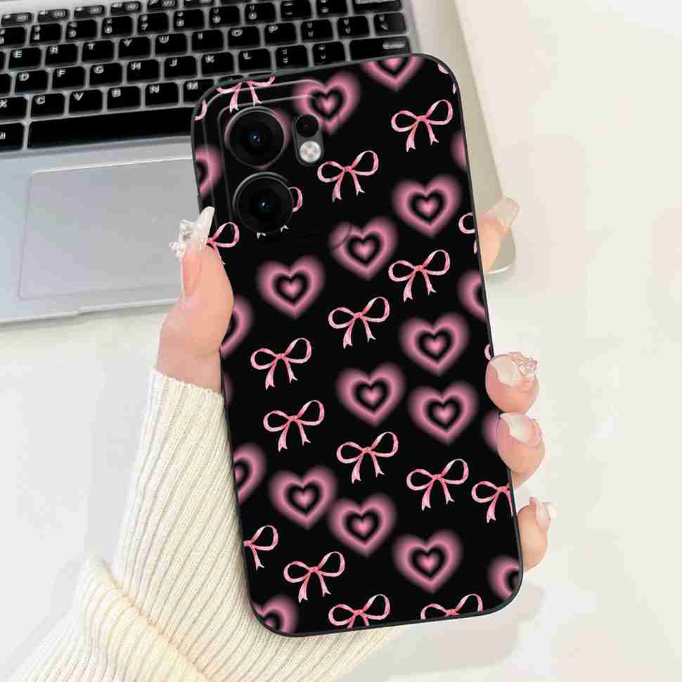 Flower Rabbit Case For OPPO Reno 13F 4G 5G Silicone Soft Cover For OPPO Reno13 F Reno13F 5G CPH2699 2025 Fundas Capas