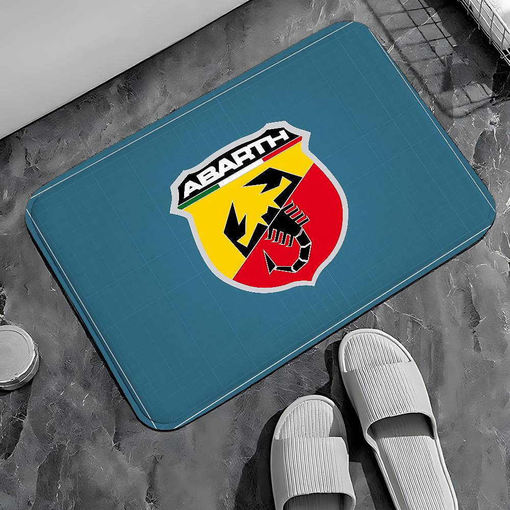 A-Abarths Fiat Entry Door Floor Mat Festive Decorations Carpet Bathroom Anti-slip Mat Entrance Doormat