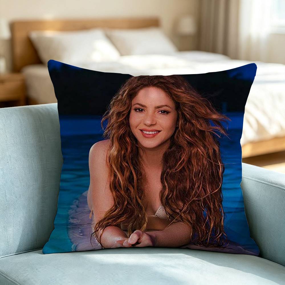 Shakira Waka Waka-S Square Double-Sided printed Pillow Case Bedroom Bedside Pillow Sofa Cushion Cover Gift