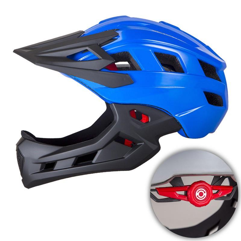 Kids Full Face Helmet Balance Bike Scooter Cycling With Detachable Chin Guard Safety Gear Boys Girls Ages 3-8