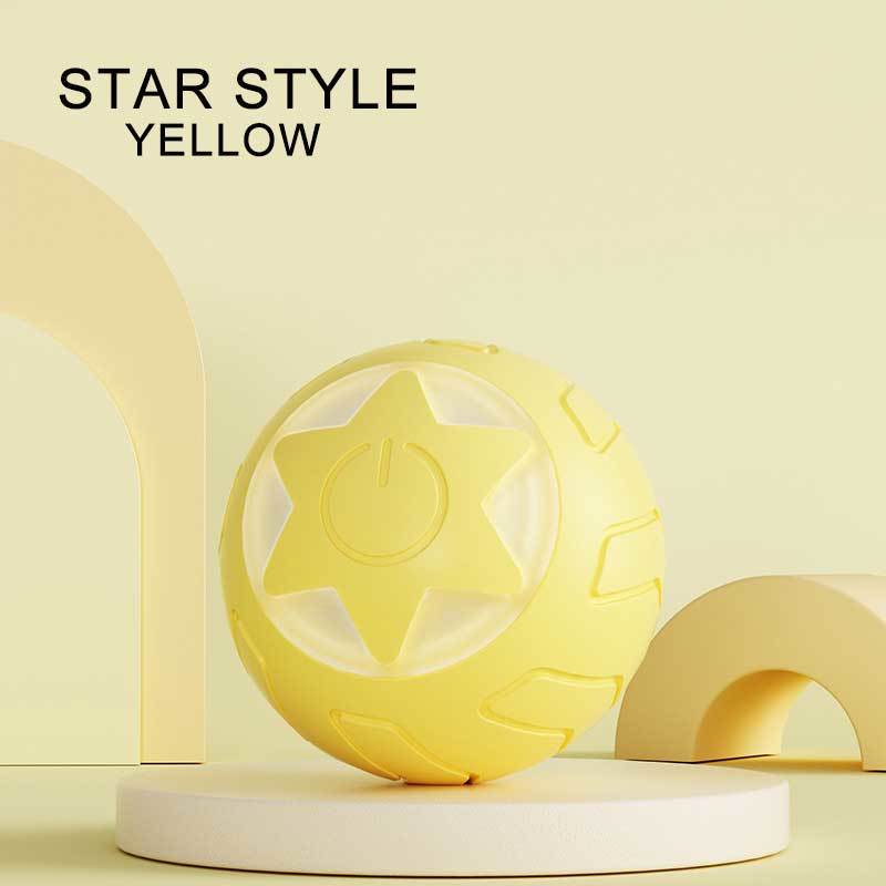 

Интерактивный мяч для игрушек для кошек, автоматический вращающийся на 360° мяч для упражнений с преследованием домашних животных, игрушка для игр с котятами и собаками небесно-голубой