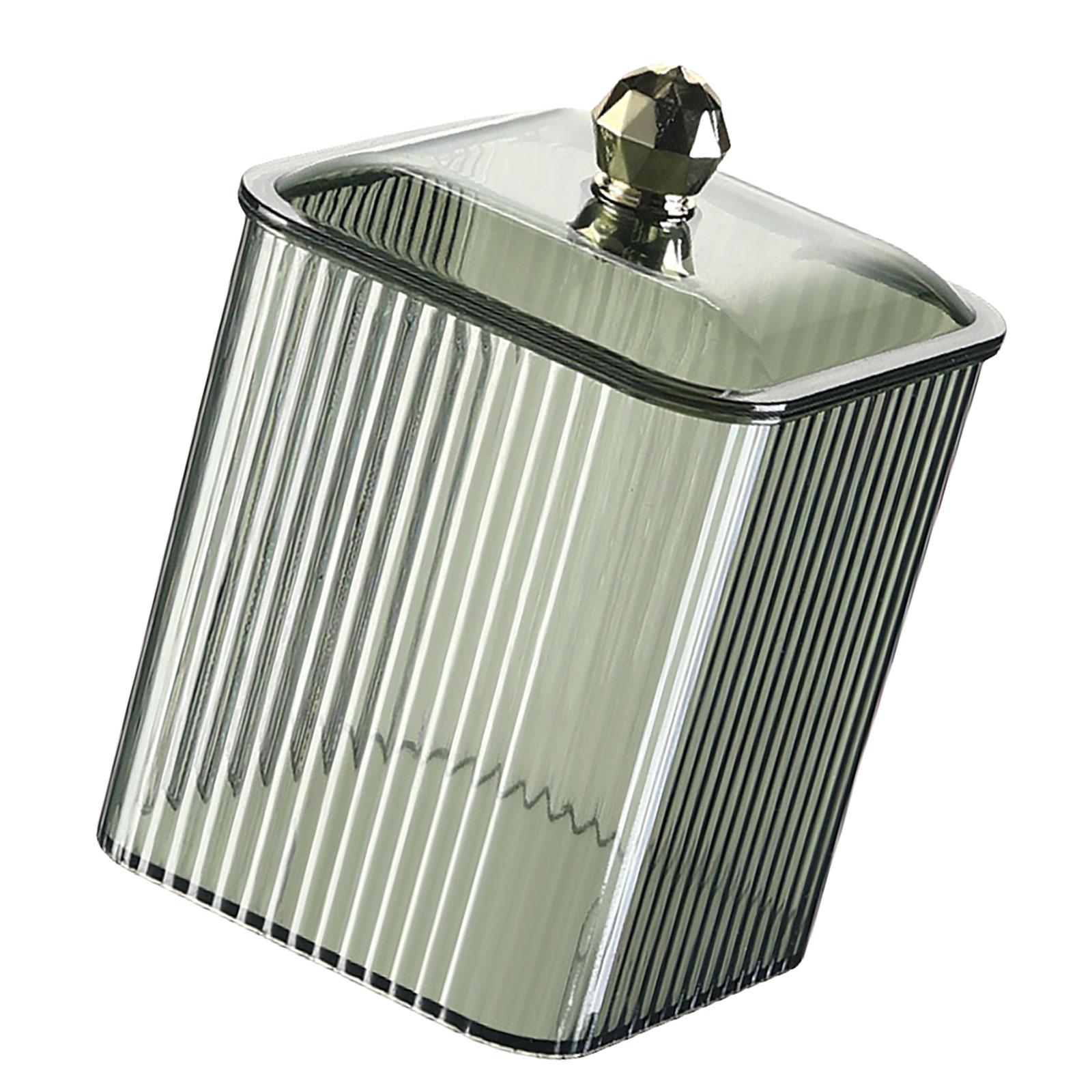 

Модные Прочные Пластиковые Органайзеры для Ватных Палочек и Дисков Коробка для Хранения Портативная для Нанесения Макияжа Бытового Использования зелёный