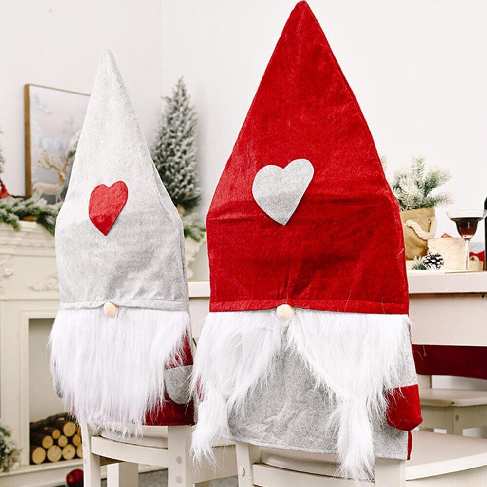 

Creative Love Seat Cover Christmas Theme Party Table Decoration Heart Shaped Chair Cover Home Decoration красный