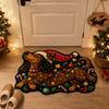 Irregular Shape Entryway Rug Cat Dog Decor Door Mat Hallway Entrance Mat  Front Door Hallway
