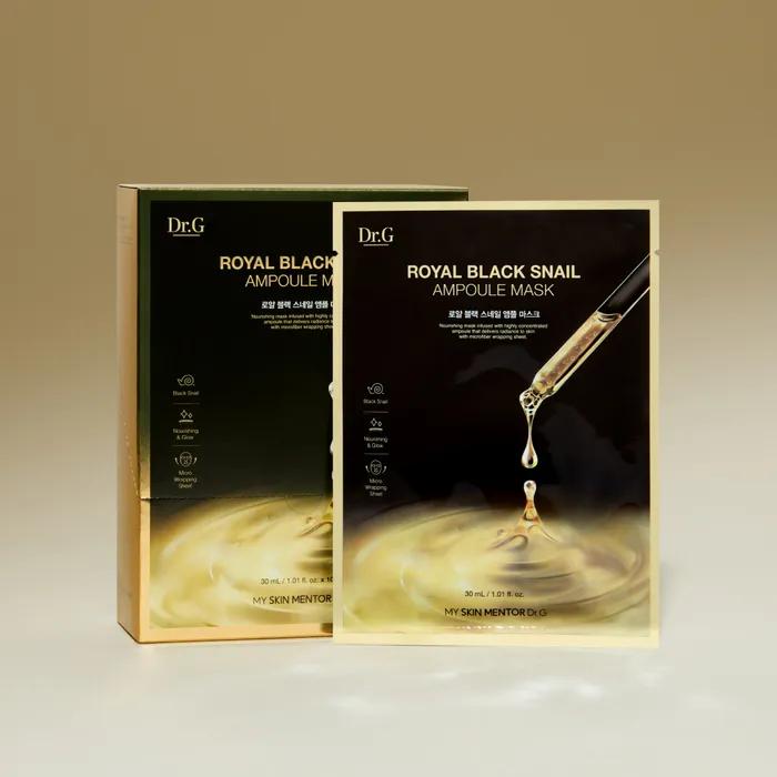 Royal Black Snail Ampoule Mask 10 sheets