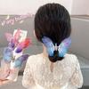 Hairpin Gradient Color Butterflies Decor Hair Clip with Imitation Pearls Exquisite Appearance Hair Pin Hair Accessories