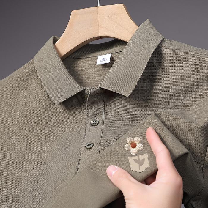 Latest Summer Style Mens Polo Top Everyday Short-sleeved Relaxed Fit Lapel T-shirt for Men