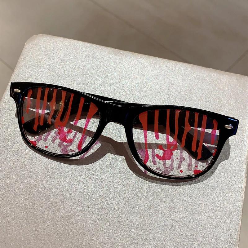 Oversize Square Chic Gifts Glasses Halloween Cosplay Novelty Props Eyewear Funny Design Festival Party Decor Eyeglasses