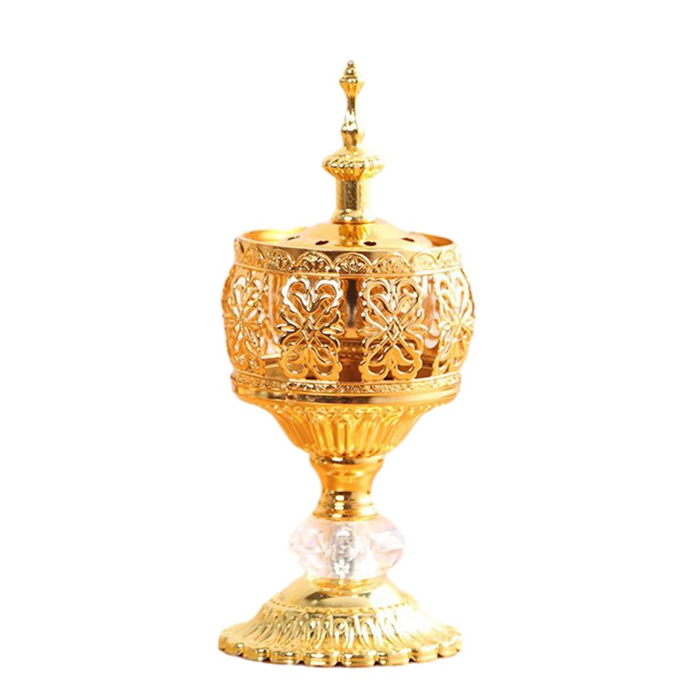 Exquisite Arabian Bakhoor Incense Burner Exquisite Incense Burner Hotel Lid Meditation Room Metal Package Content