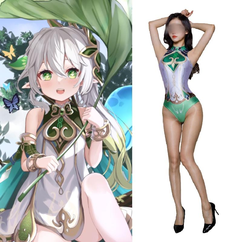 Genshin Cosplay Impact Costume Nahida Game Roleplay Sexy Bodysuit Anime Swimsuit