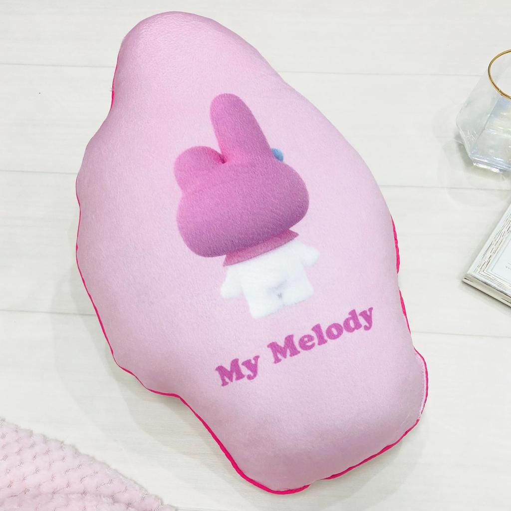 MORIPiLO Sanrio Characters My Melody Body Pillow Micro Fabric Plush Toy Nap Pillow 30x40x10cm Pink by Morishita Makura (Die-Cut Cushion) Skin-Friendly