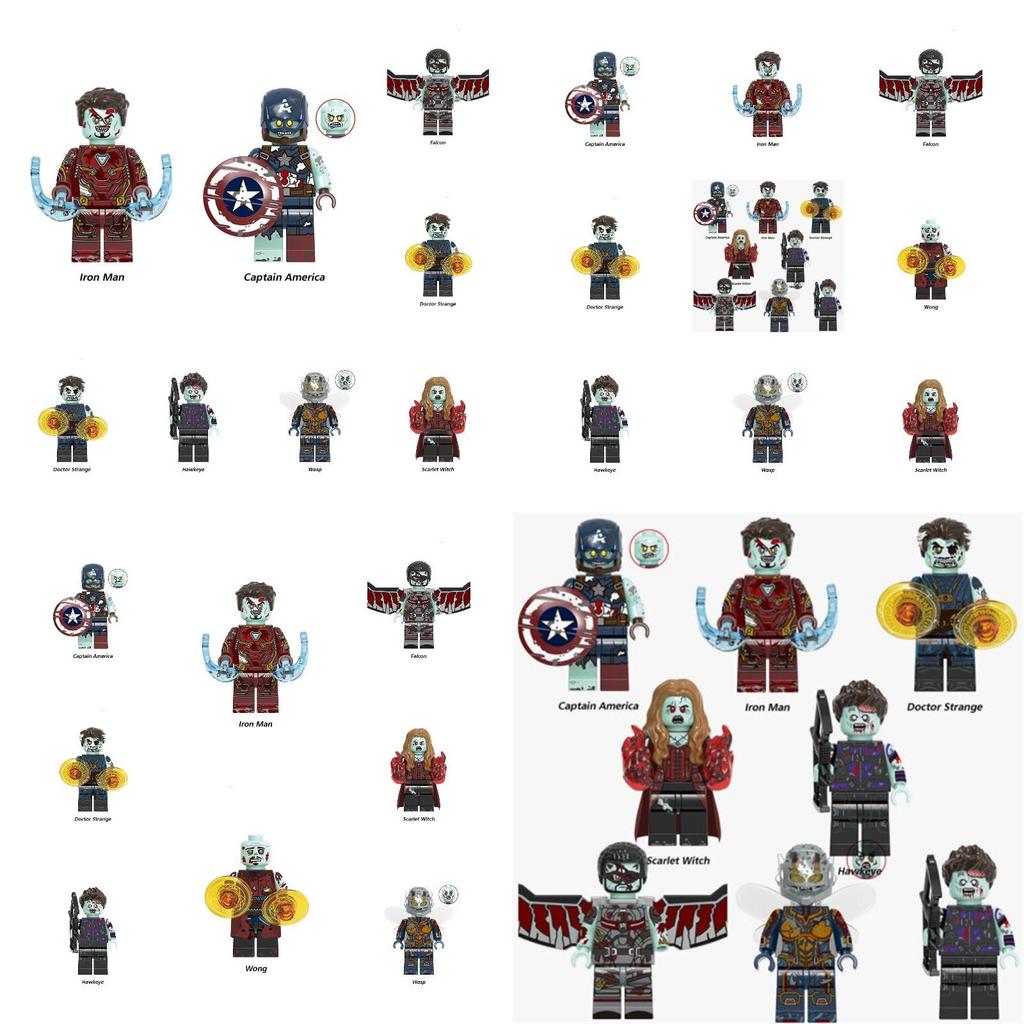 X0325 Superhelden-Serie Bausteinspielzeug für Kinder ABS-Material Visuelle und intellektuelle Entwicklung Praktische Koordination Interaktives Spiel