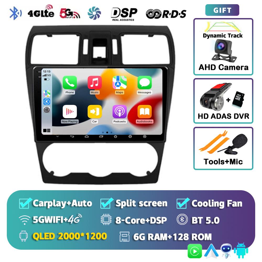 Android 14 Carplay Auto Car Radio For Subaru Forester XV WRX 2012 2013 2014 2015 2018 Multimedia Player GPS Stereo DSP WiFi+4G