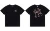 MLB & NY Large Logo Printed Short Sleeve T-shirt Black 971