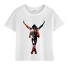 Kids Michael Jackson Rock N Roll T-Shirt Children's Fashion Crew Neck Top Summer Casual Clothes for Baby Boys And Girls