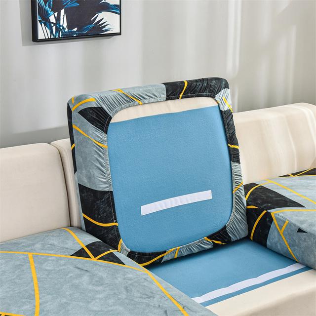 Spandex Sofa Seat Cushion Cover Chair Cover Pets Kids Furniture Protector Elastic Washable Removable Slipcover