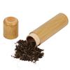 1Pc Round Shape Portable Handmade Natural Bamboo Tea Jar Storage Holder Container Box Home Use
