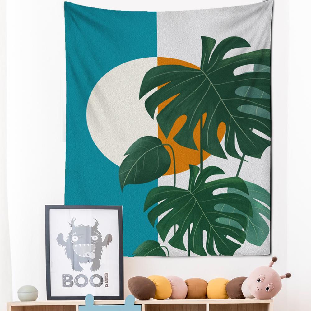 Tapiserie cu pictură în ulei, agățată pe perete, cu flori, stil boem, artă, hippie, tapiz, pentru dormitor pentru fete, decor acasă