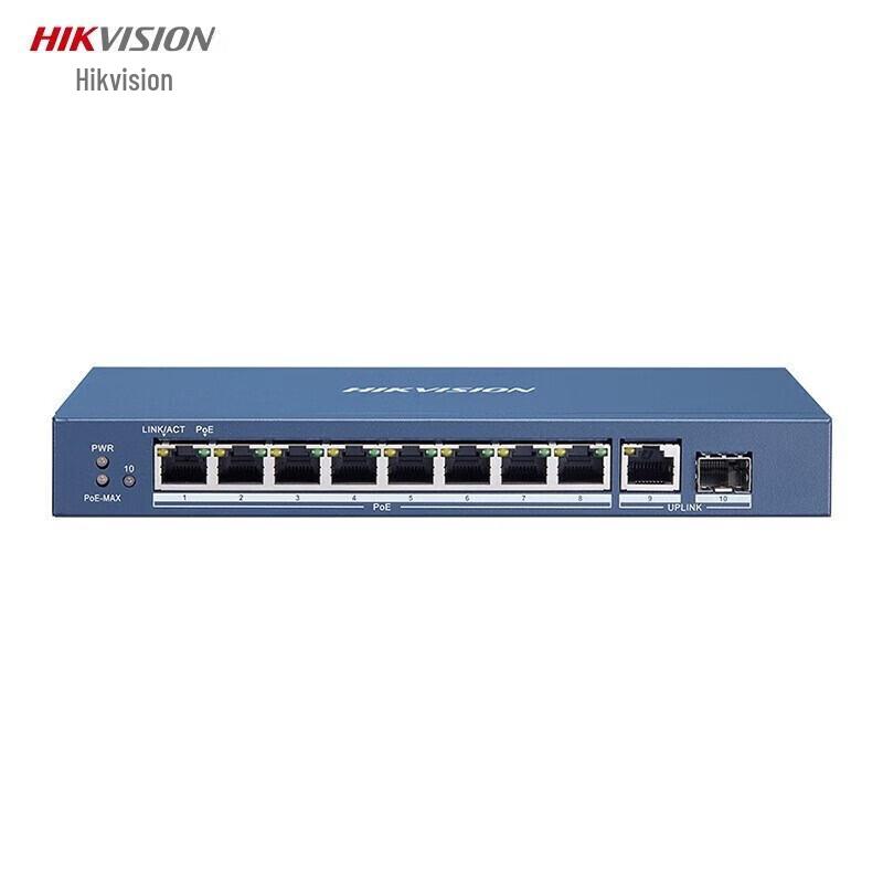 

Hikvision 8-Port 100Mbps Web Managed PoE Switch CN plug (adapter included)