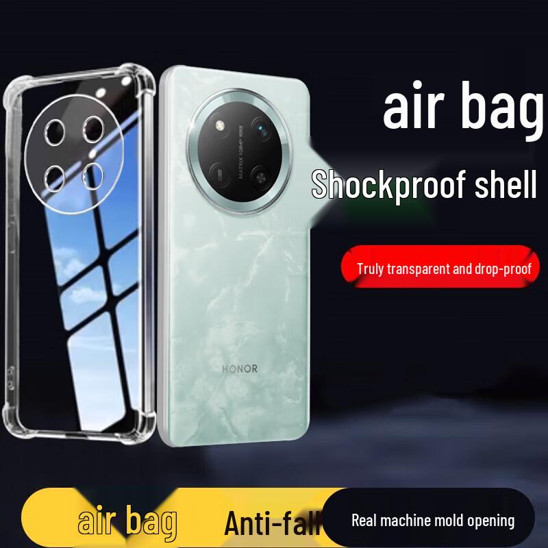 Honor X60 Pro Transparent Silicone Airbag Phone Case