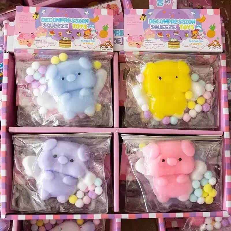 Squeeze and Rebound Super Soft Red Decompression Toy