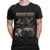 Game Marathon Printed T Shirts for Unisex Women  100 Cotton  Tee Shirt Clothing