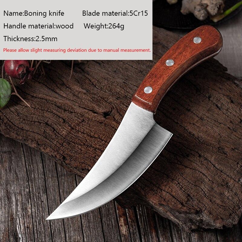 

Нож для обвалки из нержавеющей стали, кухонные ножи, рыболовный нож, нож для резки мяса, резак для приготовления пищи without cover