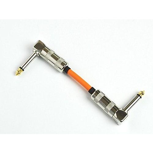 Canare GS-6 8cm L-L Type (Cranked) Patch Cable (Orange)