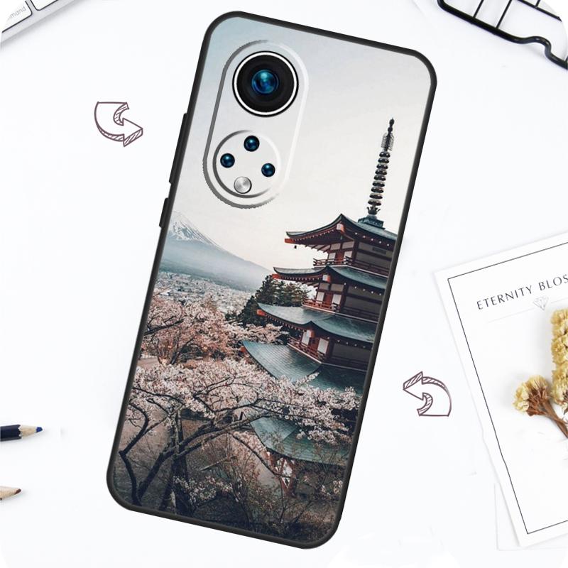Japanese Temple Kyoto Case For Honor Magic 7 Pro 5 6 Lite Honor 200 Pro 50 70 90 X8b X9a X8a X8 X9 X9c X9b Cover