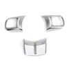 Inner Steering Wheel Moulding Trim Cover Kit for Jeep Wrangler JK 2011-17 Chrome
