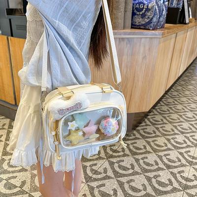 Schattige Japanse Mori Girl Anime Multifunctionele Rugzak met Koekjesknop en Crossbody Optie