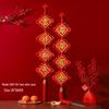 2024 Velvet Chinese Knot Couplet New Year Pendant – Festive Décor