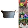 Decorative Tin Pails Metal Planter Garden Decoration Plant Pot Storage Bucket for Bedroom
