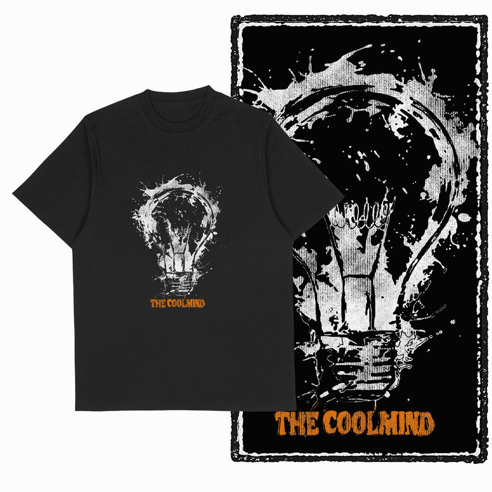 Coolmind X0046 Idea Explosion Graphic Tee Cotton Exclusive Graphic Men Tshirt Big Size Streetwear T Shirt for Men Tee Shirts