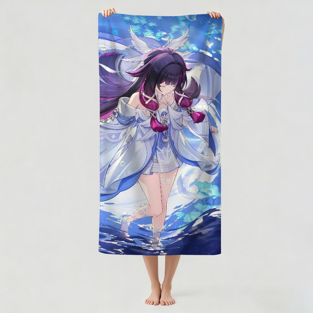 Game Genshin Impact Columbina Towel Drying Bath Towel Applicable To Light Swimming Camping Yoga Beach Out