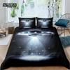 Luxury 3D Cartoon UFO Print Home Living Comfortable Duvet Cover Set Pillowcase Bedding Set Queen and King EU/US/AU/UK Size