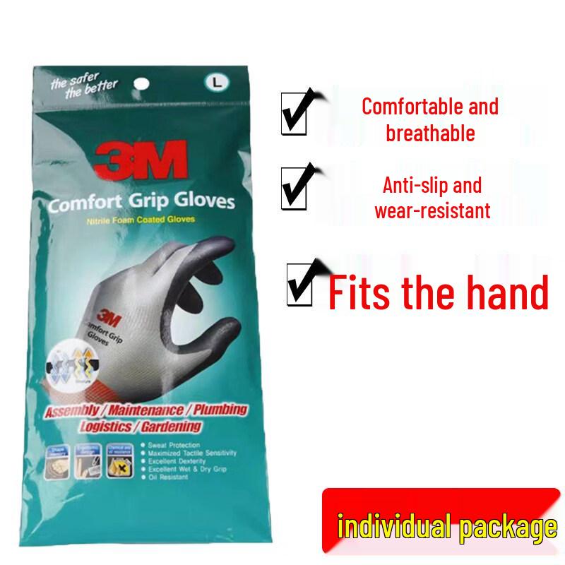 3M Nitrile Coated Cut-Resistant Work Gloves
