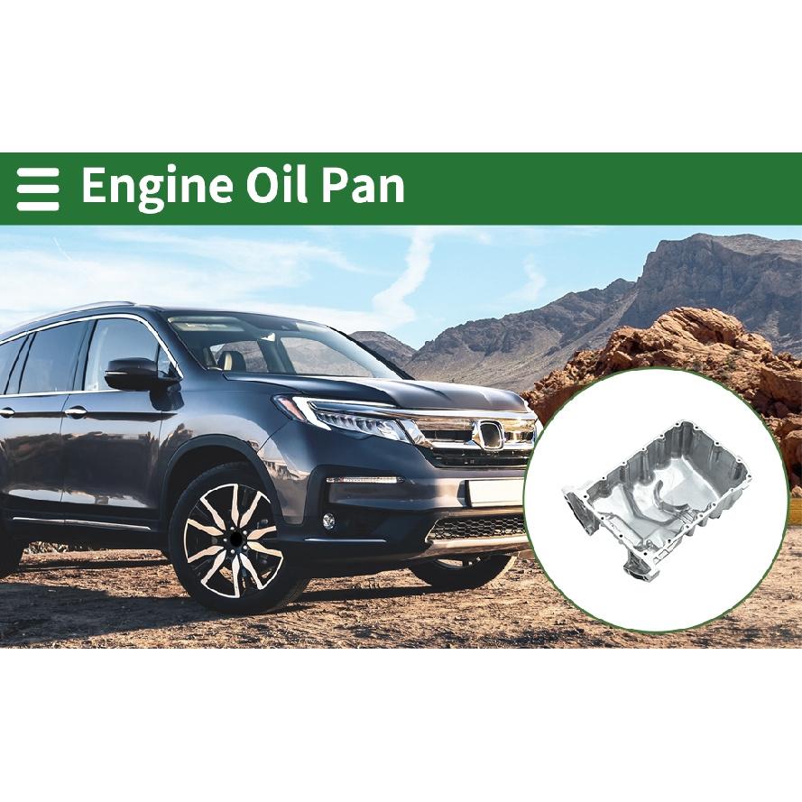OE# 112005J6A11 Engine Oil Pan Oil Pan Sump Transmission Oil Pan for Acura MDX V6 3.5L 2016-2020 Aluminum Silver Tone