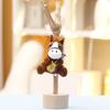 Plush Pony Mini Keychain Animal Keyring With Guitar For Girls Gift And Bag Decor