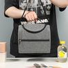 Isolierte Lunchtasche, Lunchbox-Tasche mit großem Fassungsvermögen, Schultertrage-Stilvolle einfache Isoliertasche, Picknick-Lebensmittel-Frische-Kühlakku, Tragbar Handheld